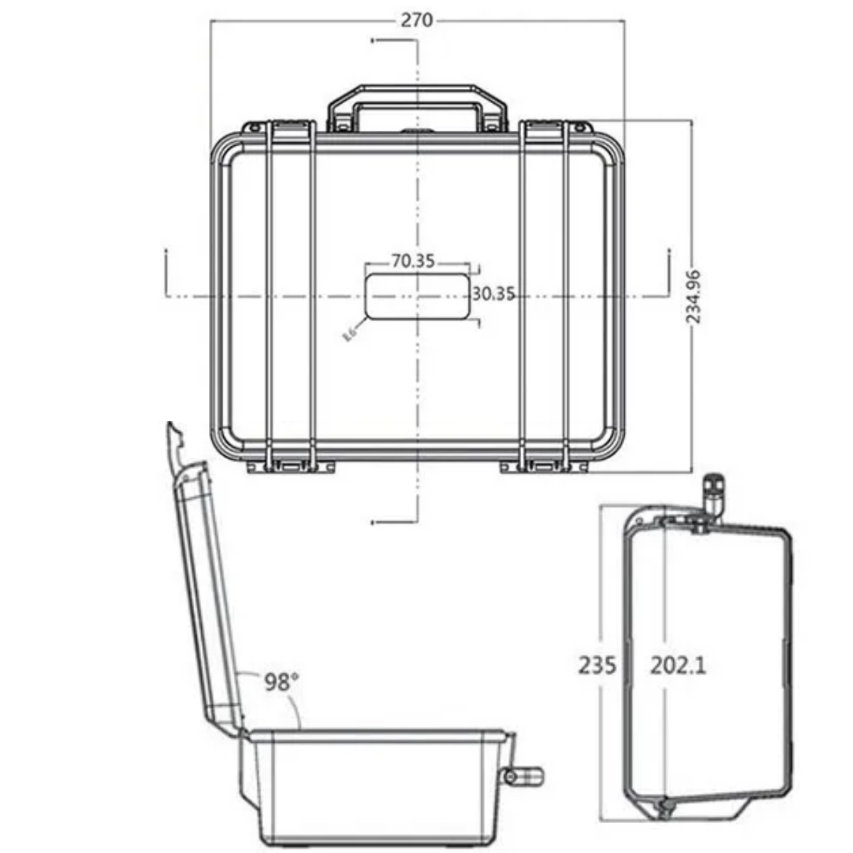 Hard Shell Waterproof Organize - огляд і ціна Fish Finder Case